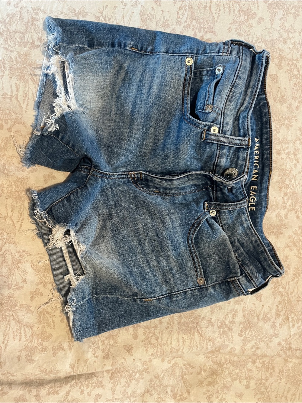American Eagle Super Stretch Denim Shorts - Blue